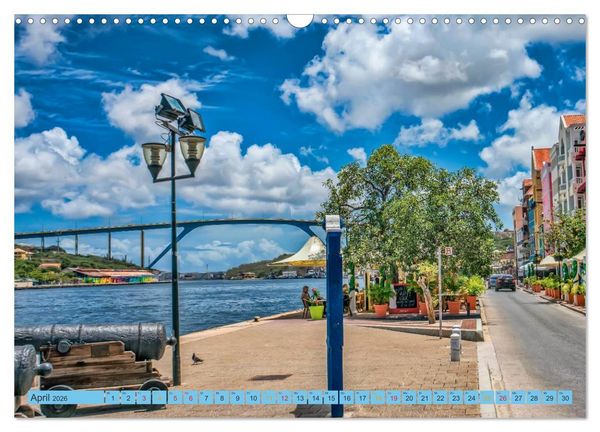 Produktbild: Cura&ccedil;ao - bunte Insel in der Karibik (Wandkalender 2026 DIN A3 quer), CALVENDO Monatskalender