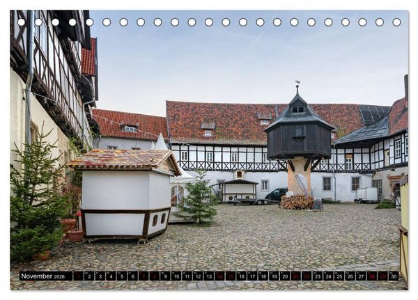 Produktbild: Fachwerkstadt Quedlinburg (Tischkalender 2026 DIN A5 quer), CALVENDO Monatskalender