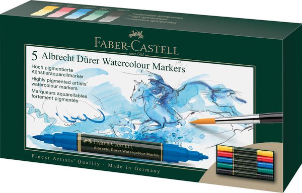 Produktbild: Faber-Castell Aquarellmarker Albrecht D&uuml;rer, 5er Set