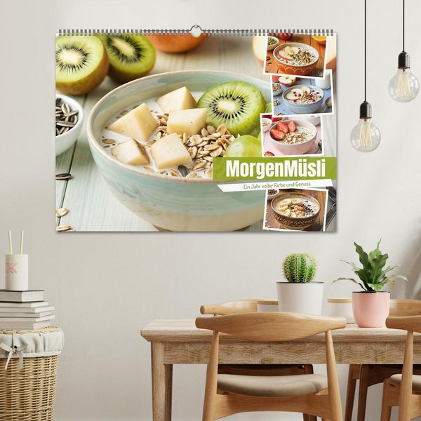 Produktbild: MorgenM&uuml;sli - Ein Jahr voller Farbe und Genuss (Wandkalender 2027 DIN A2 quer), CALVENDO Monatskalender