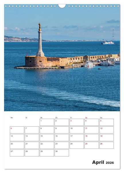 Produktbild: Messina - Reiseplaner (Wandkalender 2026 DIN A3 hoch), CALVENDO Monatskalender