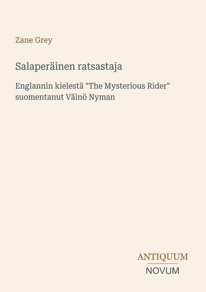 Produktbild: Salaper&auml;inen ratsastaja