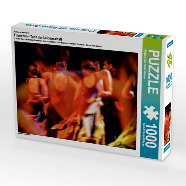 CALVENDO Puzzle Ein Motiv aus dem Kalender Flamenco - Tanz der Leidenschaft | 1000 Teile Lege-Größe 64x48cm Foto-Puzzle für glückliche Stunden