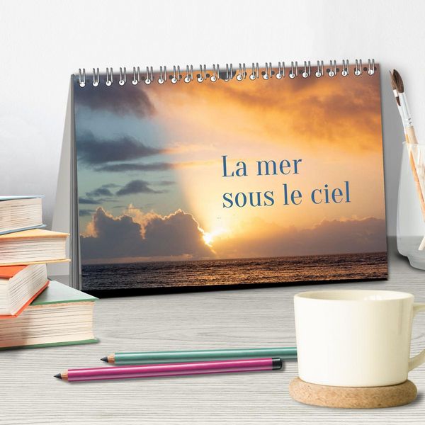 Produktbild: La mer sous le ciel (Calendrier de bureau 2026 DIN A5 vertical), CALVENDO calendrier mensuel