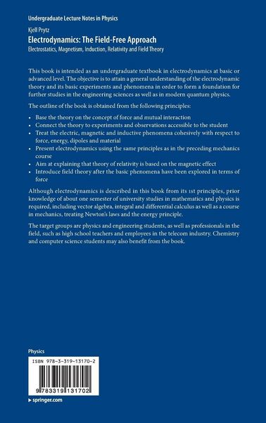 Produktbild: Electrodynamics: The Field-Free Approach