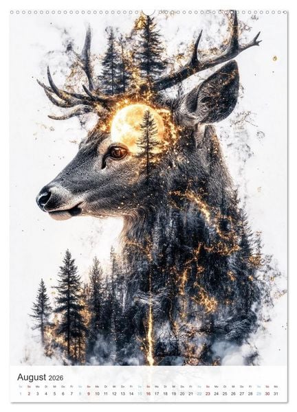 Produktbild: Fl&uuml;stern im Wald (Wandkalender 2026 DIN A2 hoch), CALVENDO Monatskalender