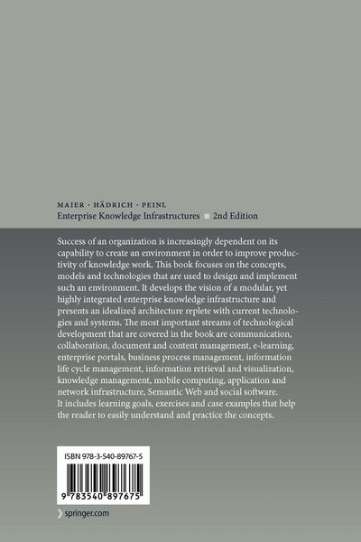 Produktbild: Enterprise Knowledge Infrastructures
