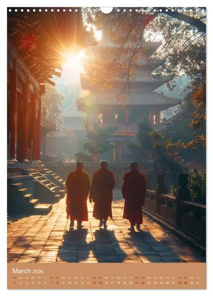 Produktbild: Zen in Orange (Wall Calendar 2026 DIN A3 portrait), CALVENDO 12 Month Wall Calendar