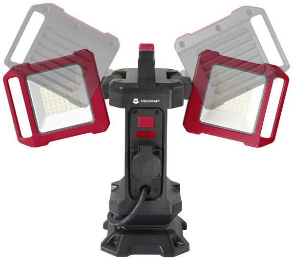 Produktbild: TOOLCRAFT LED-Baustrahler Stativl&auml;nge (max.): 1500mm 40W Naturwei&szlig; TO-7843728