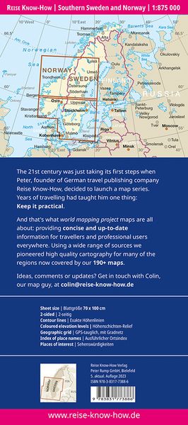Produktbild: Reise Know-How Landkarte S&uuml;dschweden, S&uuml;dnorwegen (1:875.000)
