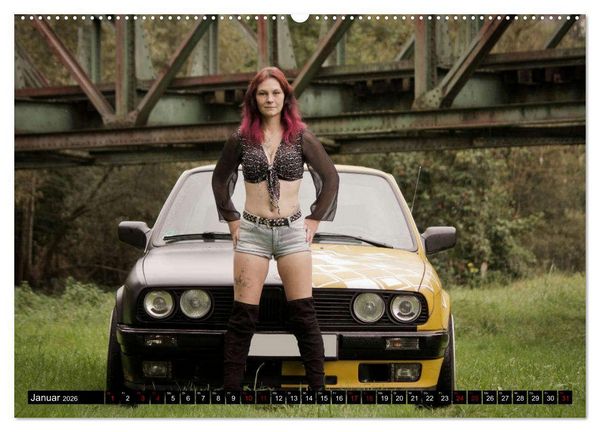 Produktbild: Hei&szlig;e Frauen und schnelle Autos (hochwertiger Premium Wandkalender 2026 DIN A2 quer), Kunstdruck in Hochglanz