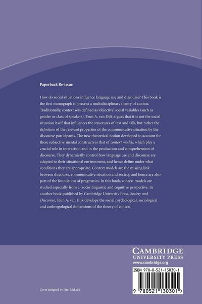 Produktbild: Discourse and Context