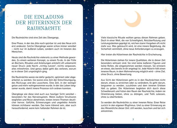 Produktbild: Kartenset: H&uuml;terinnen der Rauhn&auml;chte | mit Ritualen, Affirmationen und Videomeditationen