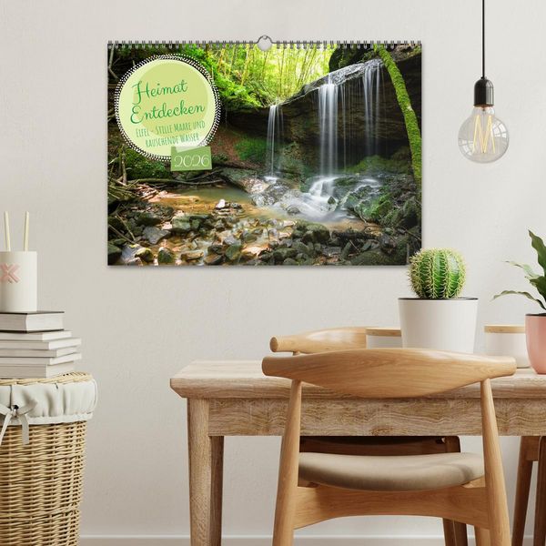 Produktbild: Heimat Entdecken: Eifel - Stille Maare und rauschende Wasser (Wandkalender 2026 DIN A3 quer), CALVENDO Monatskalender