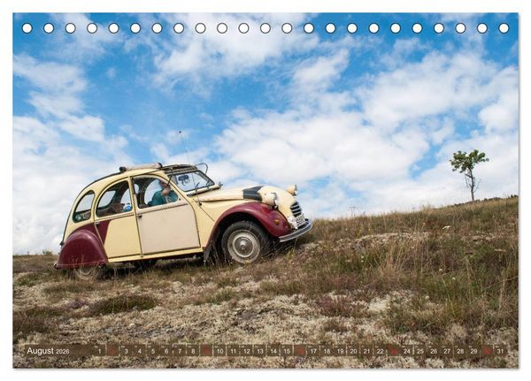 Produktbild: Citro&euml;n 2 CV - Zum Kippen zu schade (Tischkalender 2026 DIN A5 quer), CALVENDO Monatskalender