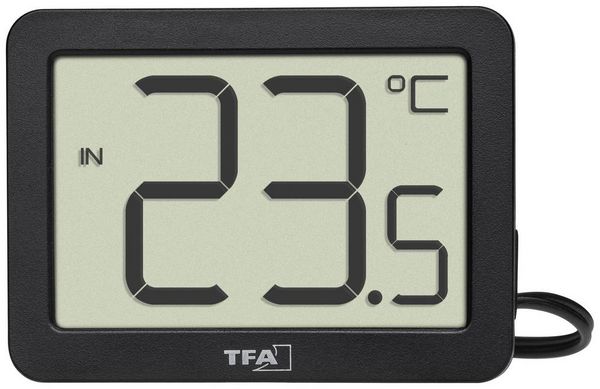 Produktbild: TFA Dostmann Thermometer Schwarz 30.1066.01
