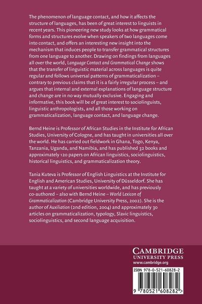 Produktbild: Language Contact and Grammatical Change