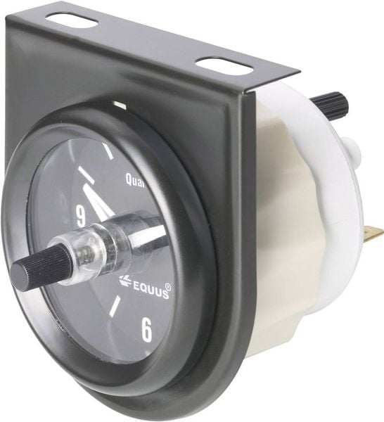 Produktbild: Equus 656789 Kfz Einbauinstrument Quarz-Uhr analog 4 LEDs Blau, Gr&uuml;n, Gelb, Rot 52mm