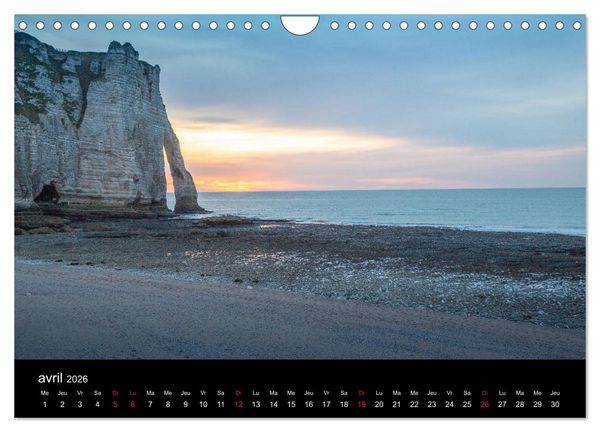 Produktbild: Normandie et Bretagne (Calendrier mural 2026 DIN A4 vertical), CALVENDO calendrier mensuel
