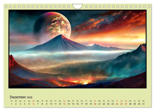 Produktbild: Der Zauber fremder Welten (Wandkalender 2026 DIN A4 quer), CALVENDO Monatskalender