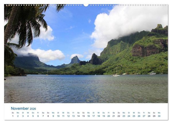 Produktbild: S&uuml;dsee-Insel Mo'orea (Wandkalender 2026 DIN A2 quer), CALVENDO Monatskalender