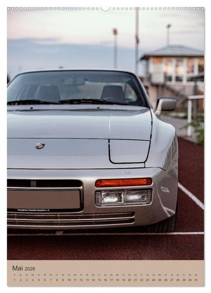 Produktbild: Porsche 944 - Fine Art (Wandkalender 2026 DIN A2 hoch), CALVENDO Monatskalender
