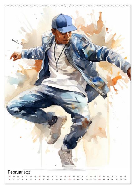 Produktbild: Hip Hop Boys. Dynamik und Energie (Wandkalender 2026 DIN A2 hoch), CALVENDO Monatskalender