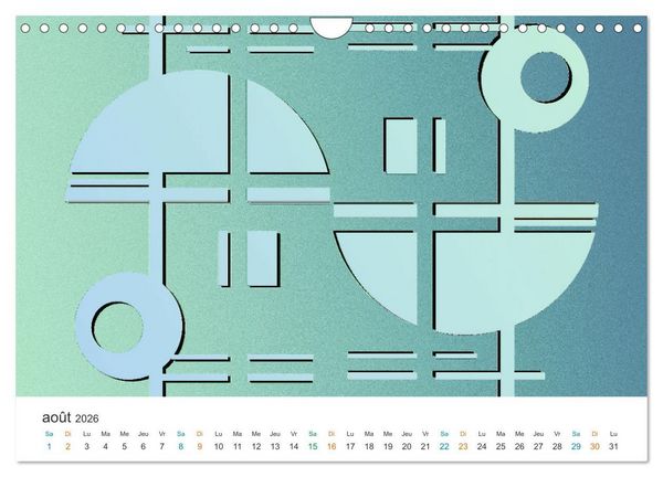Produktbild: L'art abstrait aux mille facettes (Calendrier mural 2026 DIN A4 vertical), CALVENDO calendrier mensuel