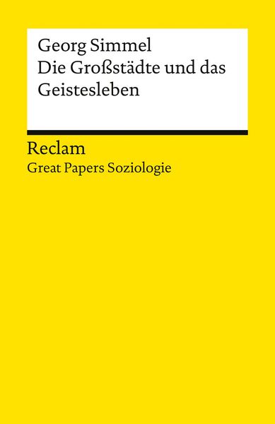 Produktbild: Die Gro&szlig;st&auml;dte und das Geistesleben