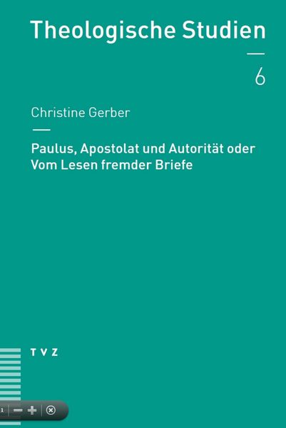 Produktbild: Paulus, Apostolat und Autorit&auml;t oder Vom Lesen fremder Briefe