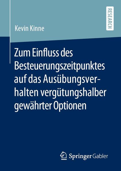 Produktbild: Zum Einfluss des Besteuerungszeitpunktes auf das Aus&uuml;bungsverhalten verg&uuml;tungshalber gew&auml;hrter Optionen