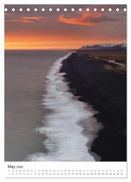 Produktbild: Magic of Iceland - nature photography (Desk Calendar 2026 DIN A5 portrait), CALVENDO 12 Month DeskCalendar