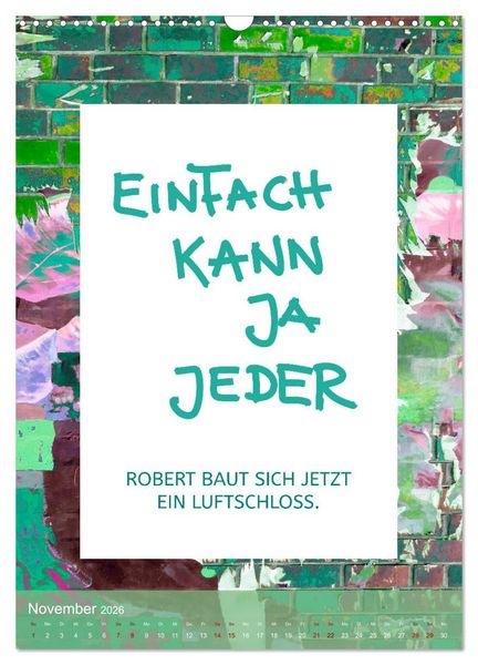 Produktbild: Lach du nur! - Flotte Spr&uuml;che schnell erkl&auml;rt (Wandkalender 2026 DIN A3 hoch), CALVENDO Monatskalender