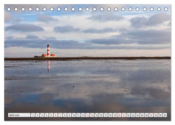 Produktbild: Schleswig-Holstein - Nordfriesland (Tischkalender 2026 DIN A5 quer), CALVENDO Monatskalender