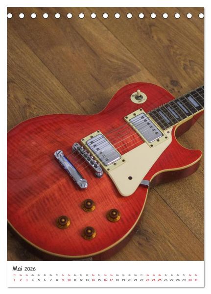 Produktbild: Gitarren Show-Up (Tischkalender 2026 DIN A5 hoch), CALVENDO Monatskalender