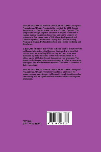 Produktbild: Human Interaction with Complex Systems