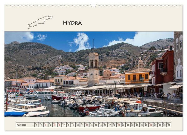 Produktbild: Reise durch die Griechische Inselwelt (Wandkalender 2026 DIN A2 quer), CALVENDO Monatskalender