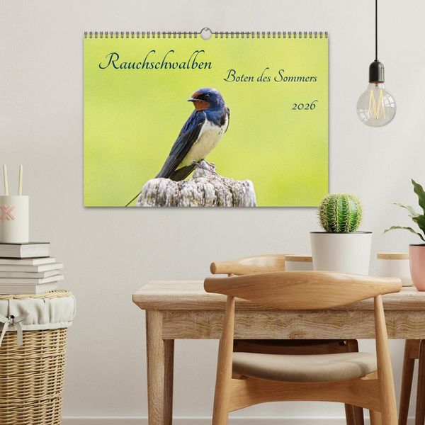 Produktbild: Rauchschwalben - Boten des Sommers (Wandkalender 2026 DIN A3 quer), CALVENDO Monatskalender