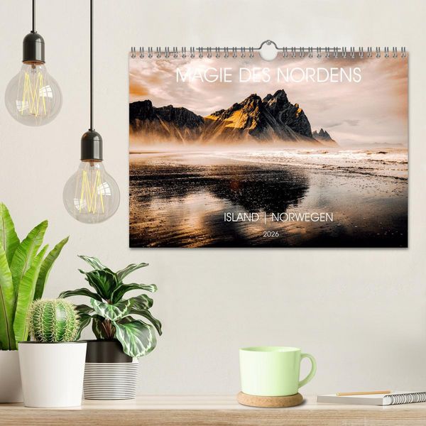 Produktbild: Magie des Nordens, Island und Norwegen (Wandkalender 2026 DIN A4 quer), CALVENDO Monatskalender