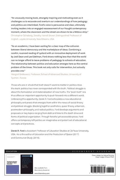 Produktbild: Politics and Pedagogy in the "Post-Truth" Era