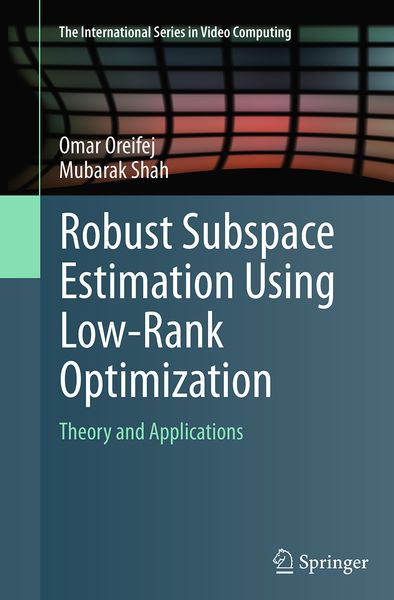 Produktbild: Robust Subspace Estimation Using Low-Rank Optimization
