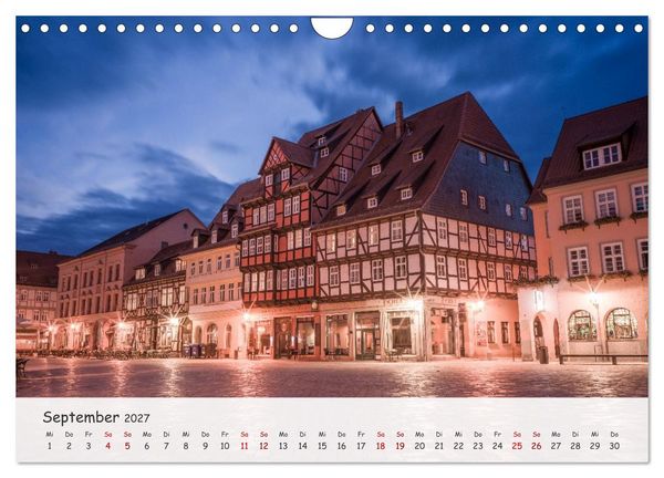 Produktbild: Quedlinburg - Die historische Altstadt (Wandkalender 2027 DIN A4 quer), CALVENDO Monatskalender