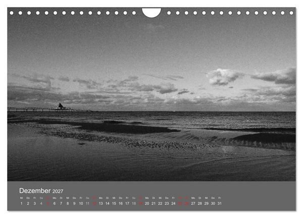 Produktbild: Ostsee - von schwarz bis wei&szlig; (Wandkalender 2027 DIN A4 quer), CALVENDO Monatskalender
