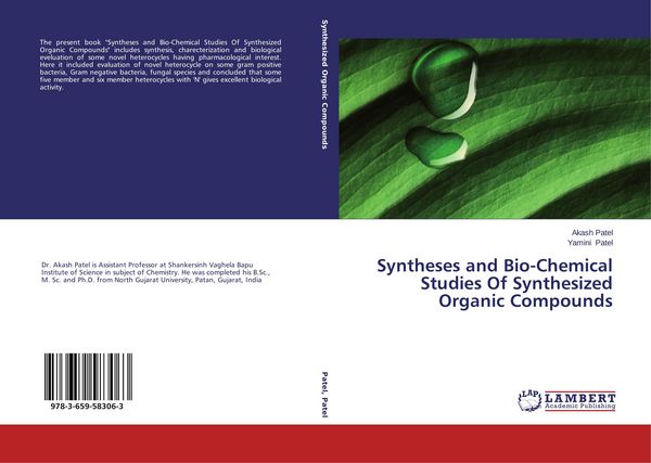 Produktbild: Syntheses and Bio-Chemical Studies Of Synthesized Organic Compounds