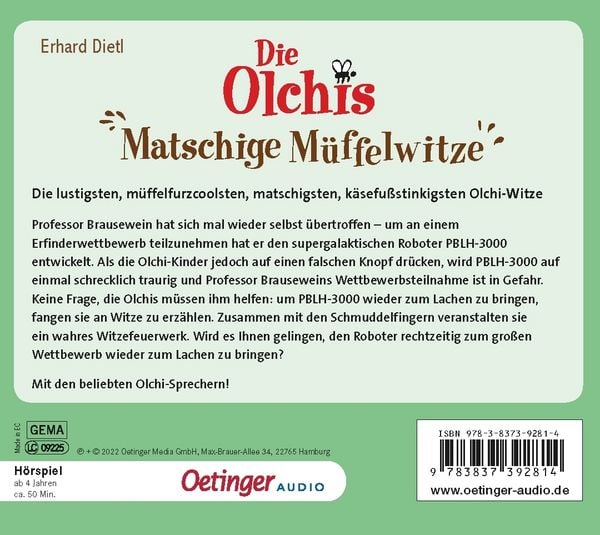 Produktbild: Die Olchis. Matschige M&uuml;ffelwitze