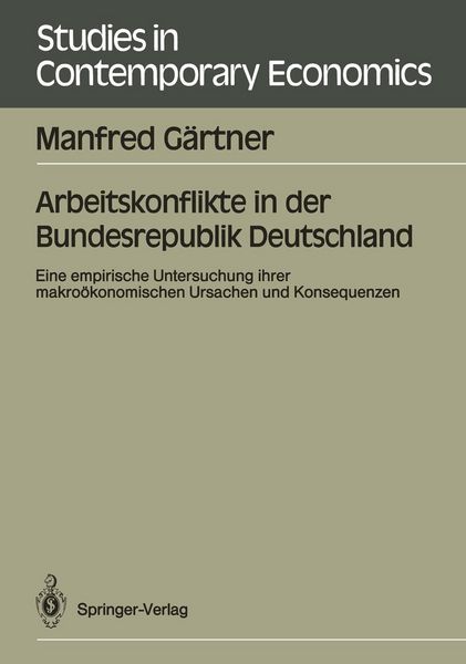 Produktbild: Arbeitskonflikte in der Bundesrepublik Deutschland