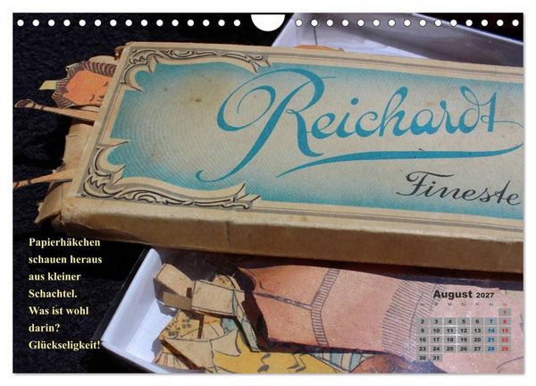Produktbild: Papierpuppenpoesie (Wandkalender 2027 DIN A4 quer), CALVENDO Monatskalender