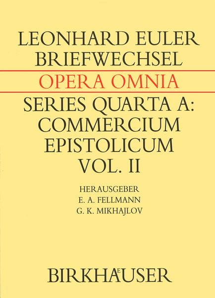 Produktbild: Briefwechsel von Leonhard Euler mit Johann I Bernoulli und Niklaus I Bernoulli