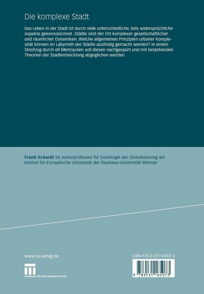 Produktbild: Die komplexe Stadt