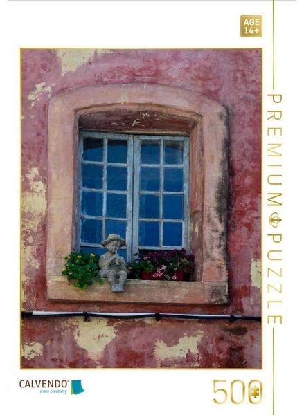 CALVENDO Puzzle Fenster in Bonnieux | 500 Teile Lege-Größe 48 × 36 cm Foto-Puzzle für Erwachsene